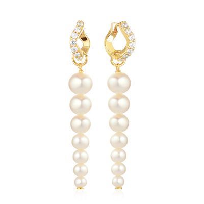 SJ-E2447-PCZ-YG - Ponza Sette Earrings