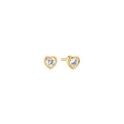 SJ-E2492-CZ-YG - Amorino Earrings With Zirconia