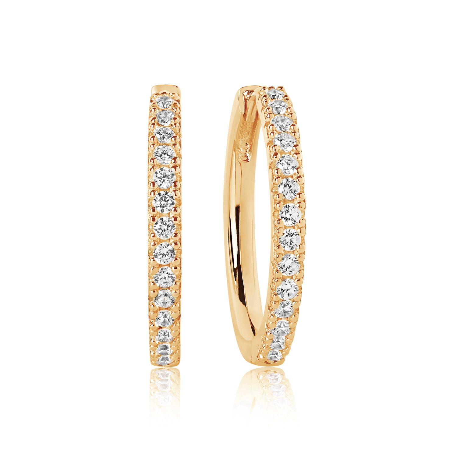 SJ-E2869-CZ(YG) - Ellera Grande Earrings