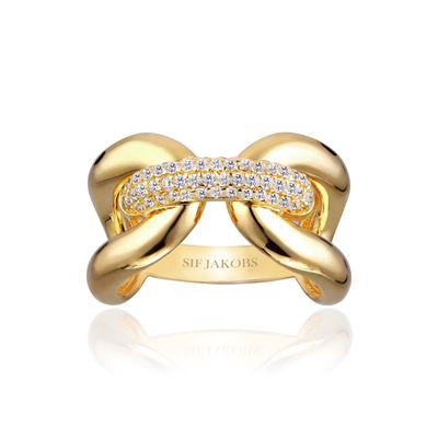 SJ-R62016-CZ-SG-58 - Capri Tre Ring