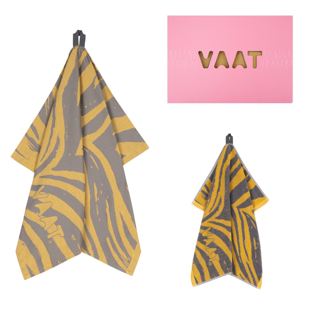 Giftset I Love Zebra Yellow/Light Grey