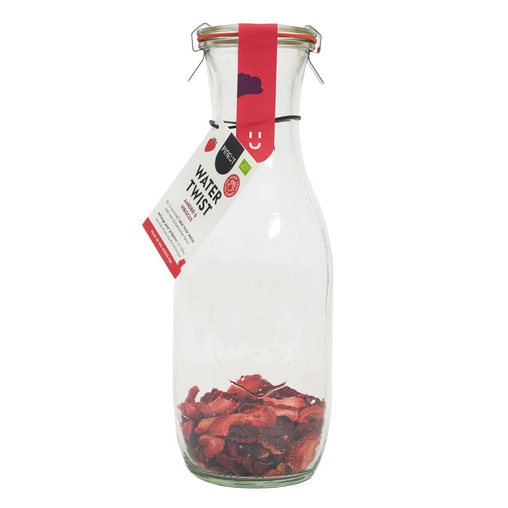 Pineut Watertwist | Carafe |  Aardbei Hibiscus BIO