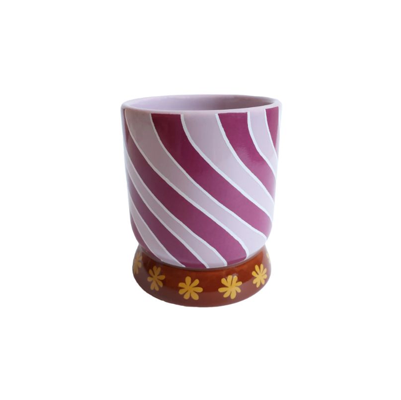 Flowerpot Stripe Purple