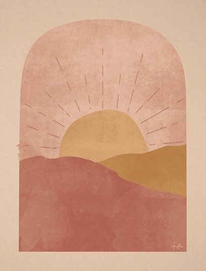 Dreamy sunset - 30 x 40 cm