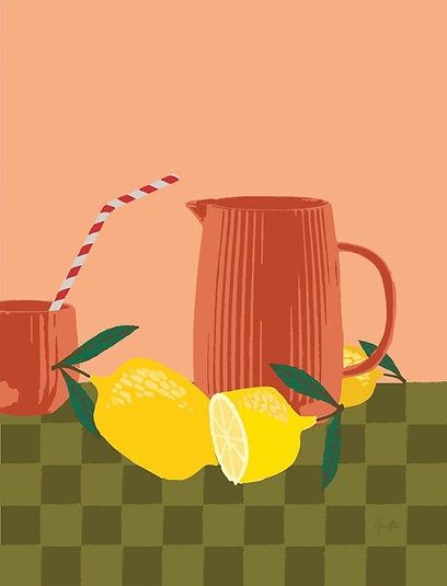 Summer lemonade - 20 x 25 cm
