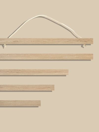 Poster hanger oak wood (35x50cm)