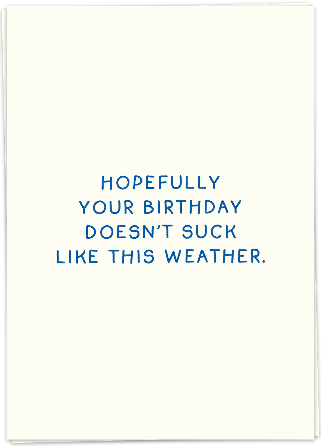 Kaart Sucky Weather - Single