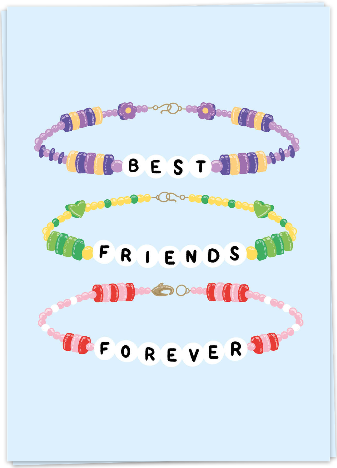 Kaart Best Friends Bracelet - Single