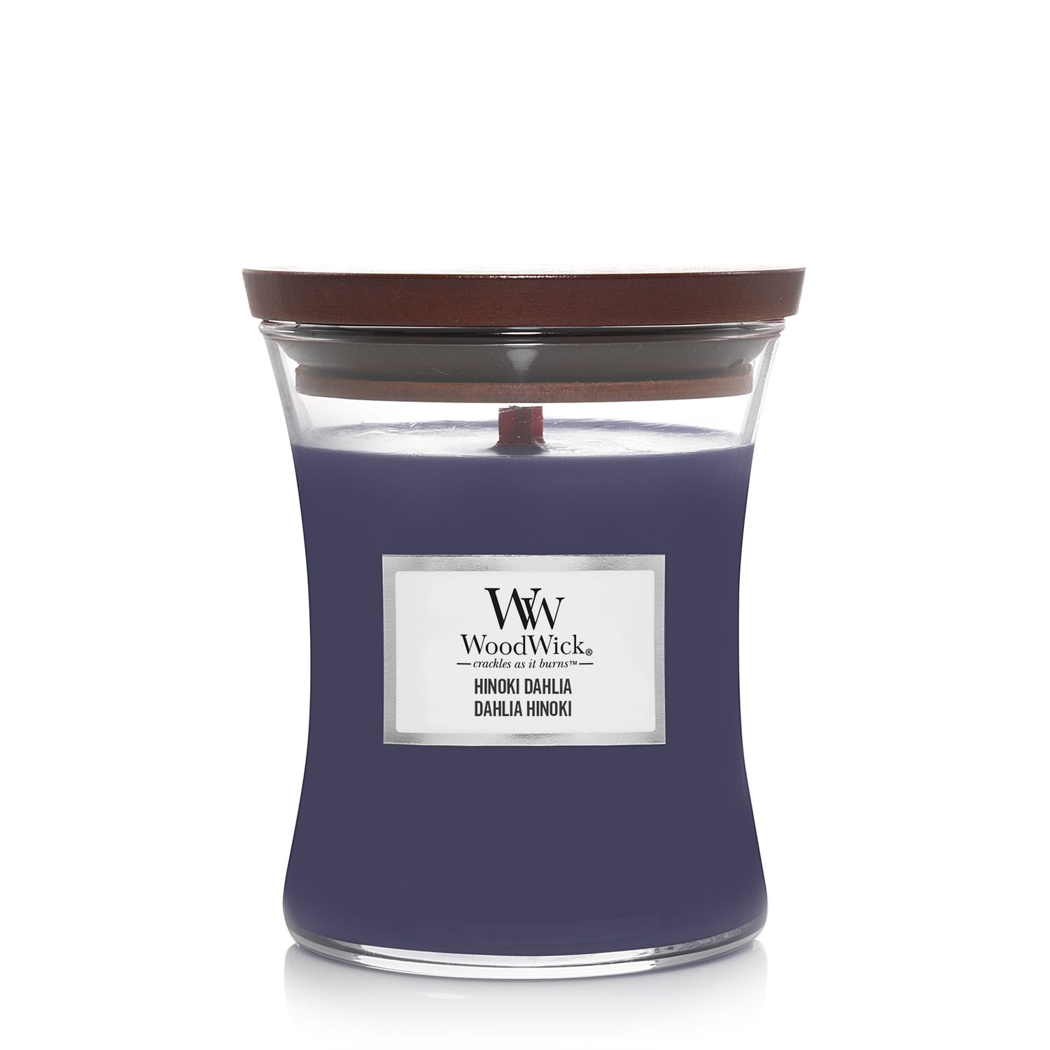 Woodwick Hinoki Dahlia Mini Candle Medium