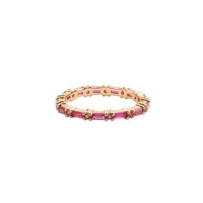 Chérie Goldplated Ring Bar Pink