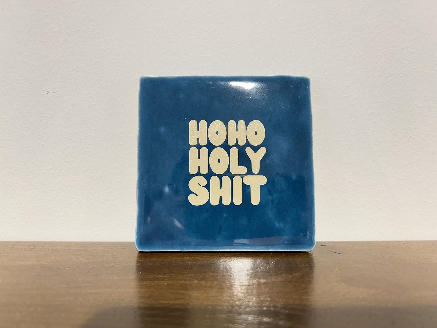 Tegel Groen Off White Glitter - Hoho Holy Shit