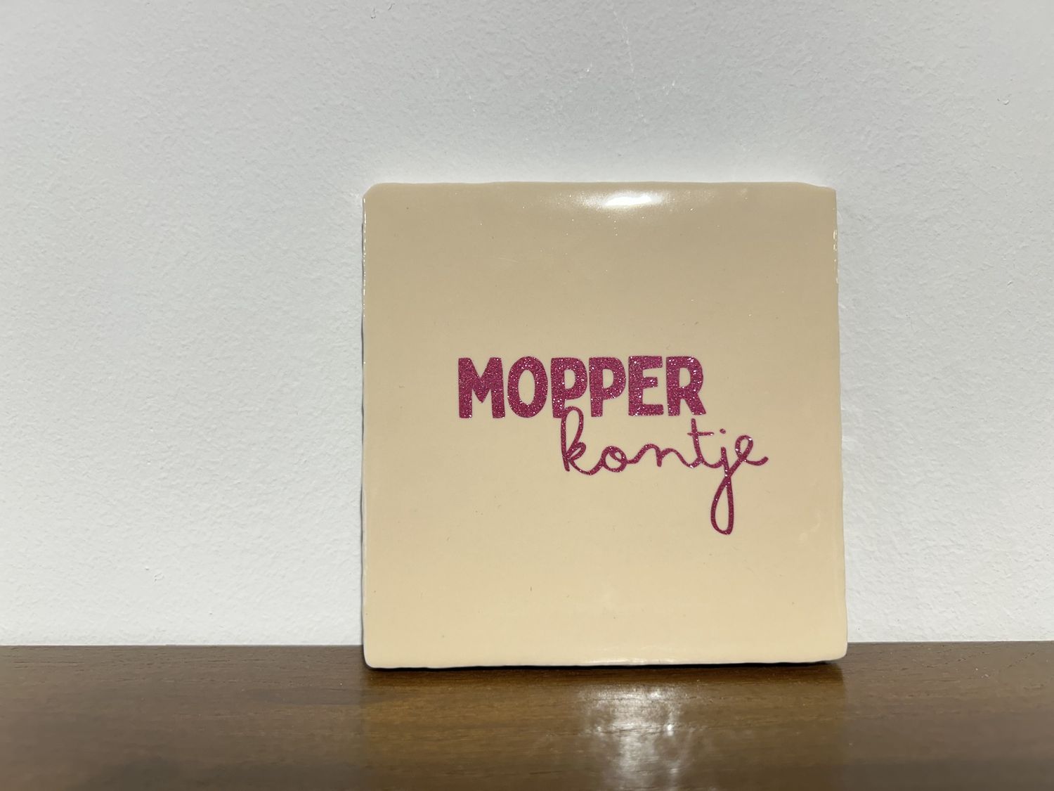 Tegel Off White Pink - Mopperkontje