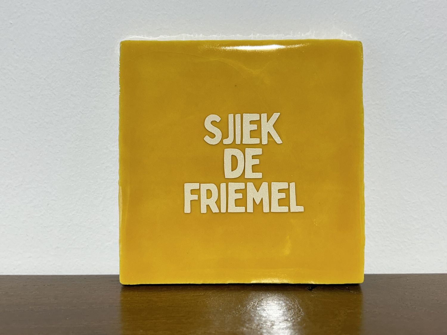 Tegel Geel Wit Glitter - Sjiek De Friemel