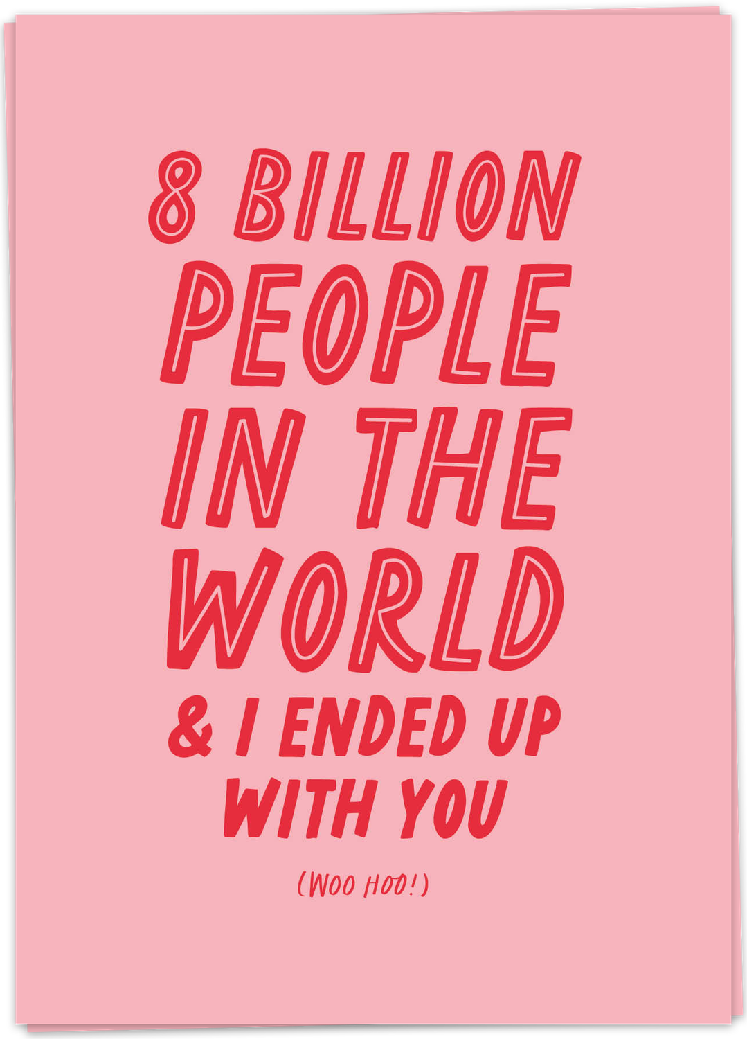 Kaart 8 Billion People - Single