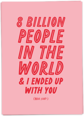 Kaart 8 Billion People - Single