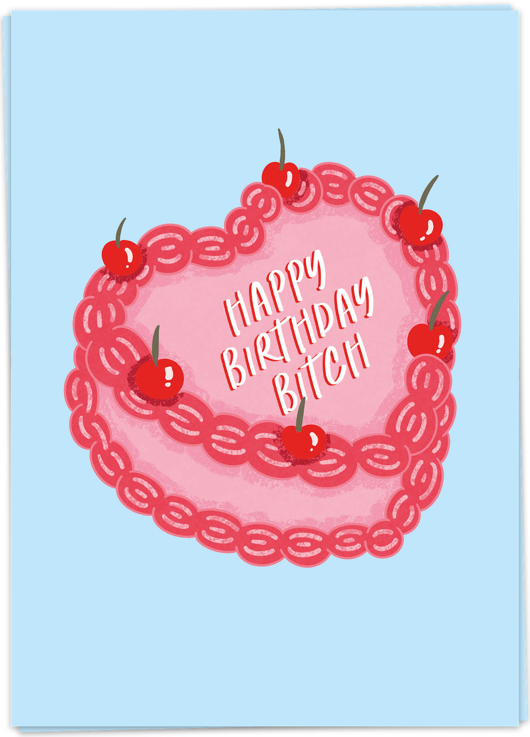 Kaart Birthday Bitch Cake - Double