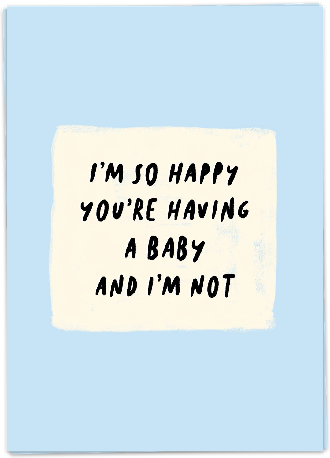 Kaart Baby I´m Not - Double