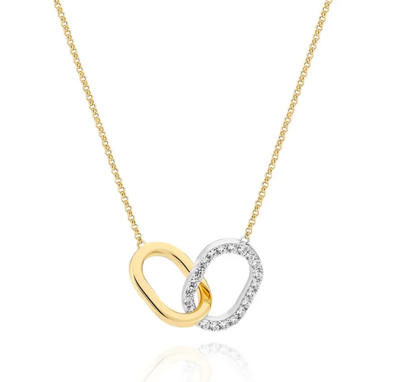 SJ-N42229-CZ -  Capizzi Due Piccolo Necklace