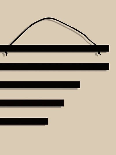 Poster Hanger Black - 30 cm