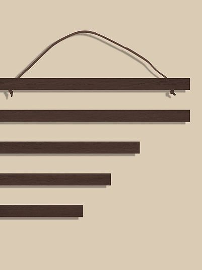 Poster Hanger Dark Brown - 35 cm