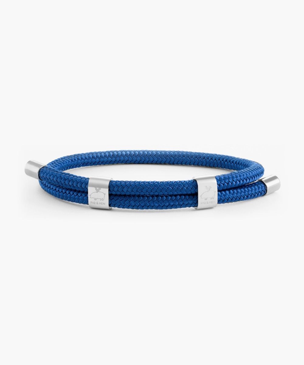 P33-166000 Little Lewis Cobalt | Silver, Size: M - 18 cm