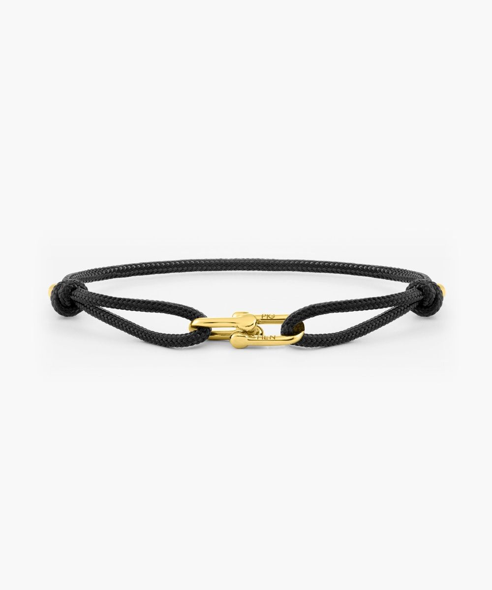 P53 - 390000 Daunting Dean Black | Gold, Size: M - 18/19 cm