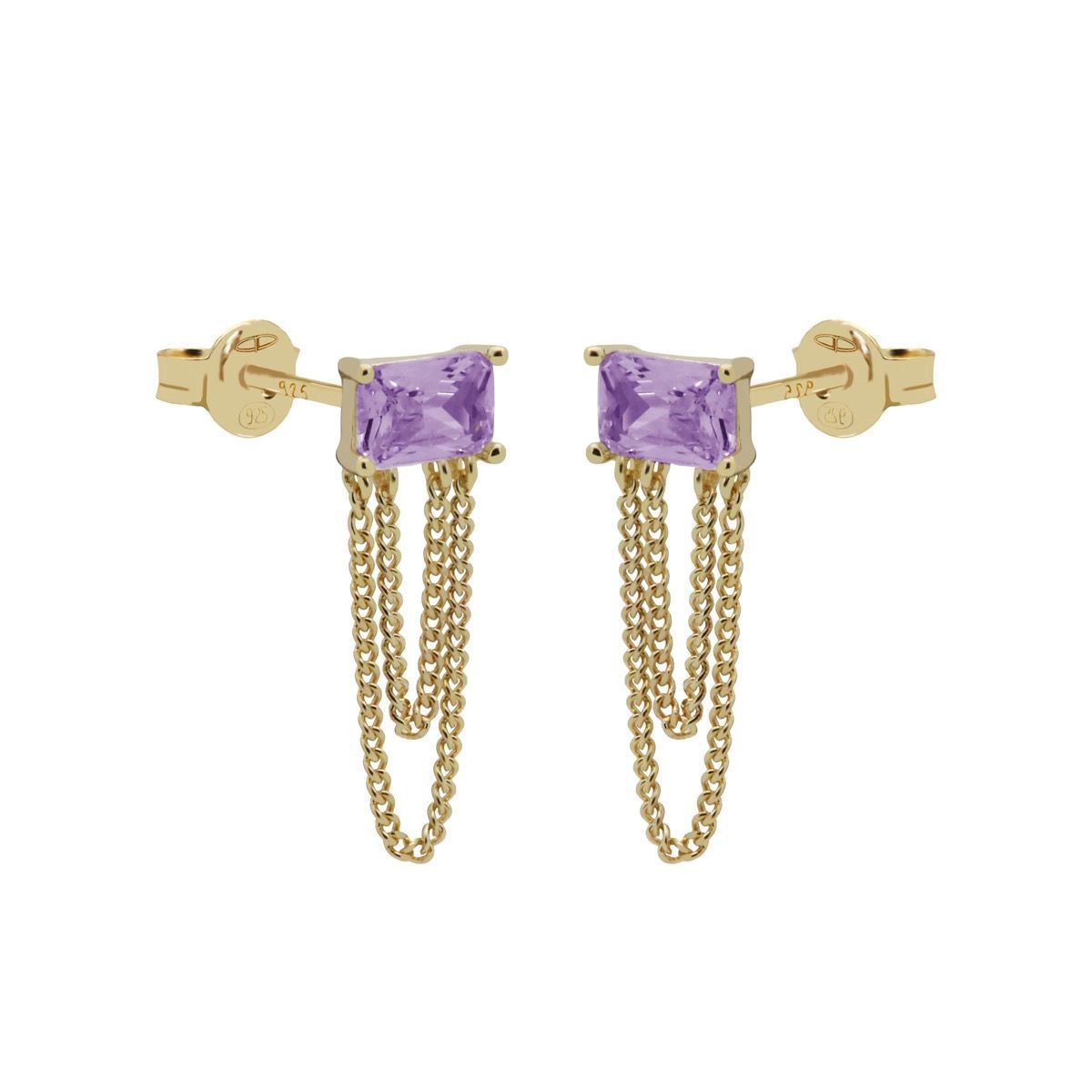 Chain JULIA LAVENDER Goldplated