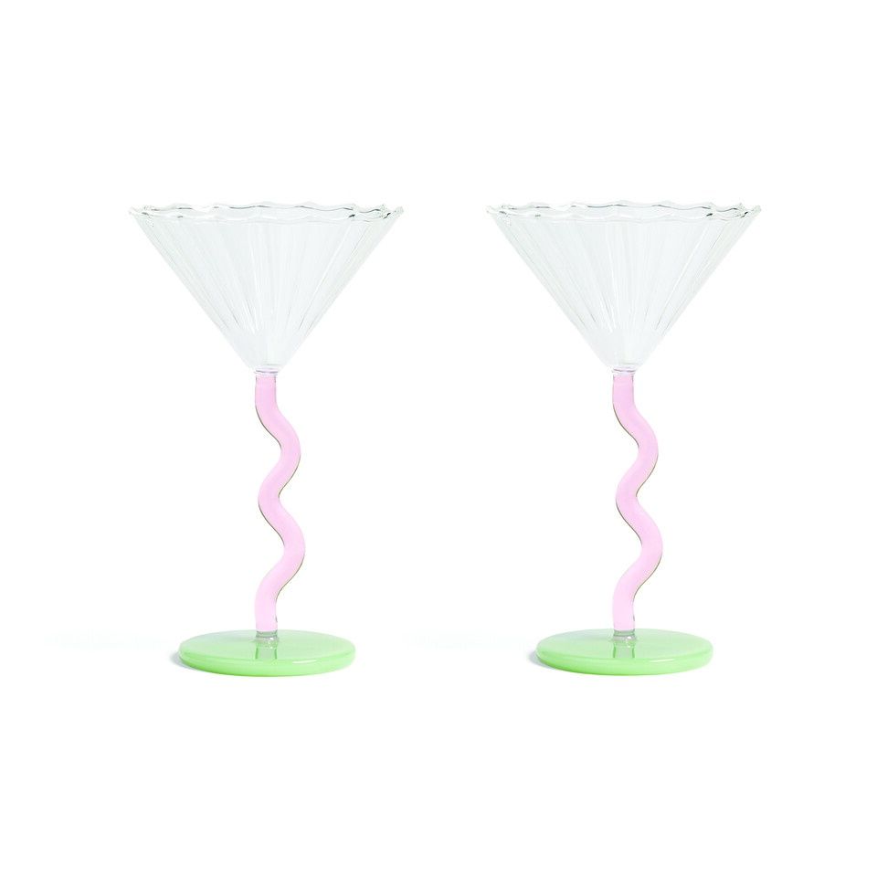 Coupe Curve Pink Set Of 2