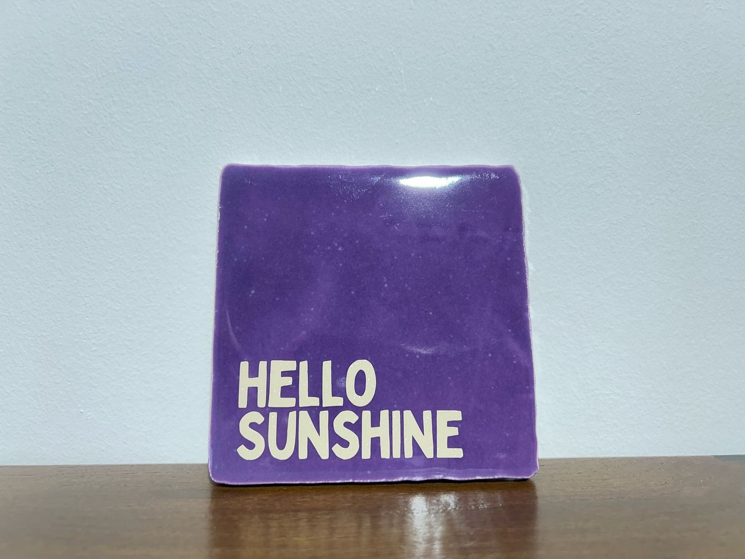 Tegel Hello Sunshine - Paars/Wit