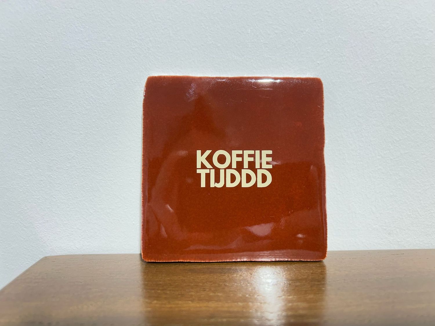 Tegel Koffietijddd - Bruin/Crème