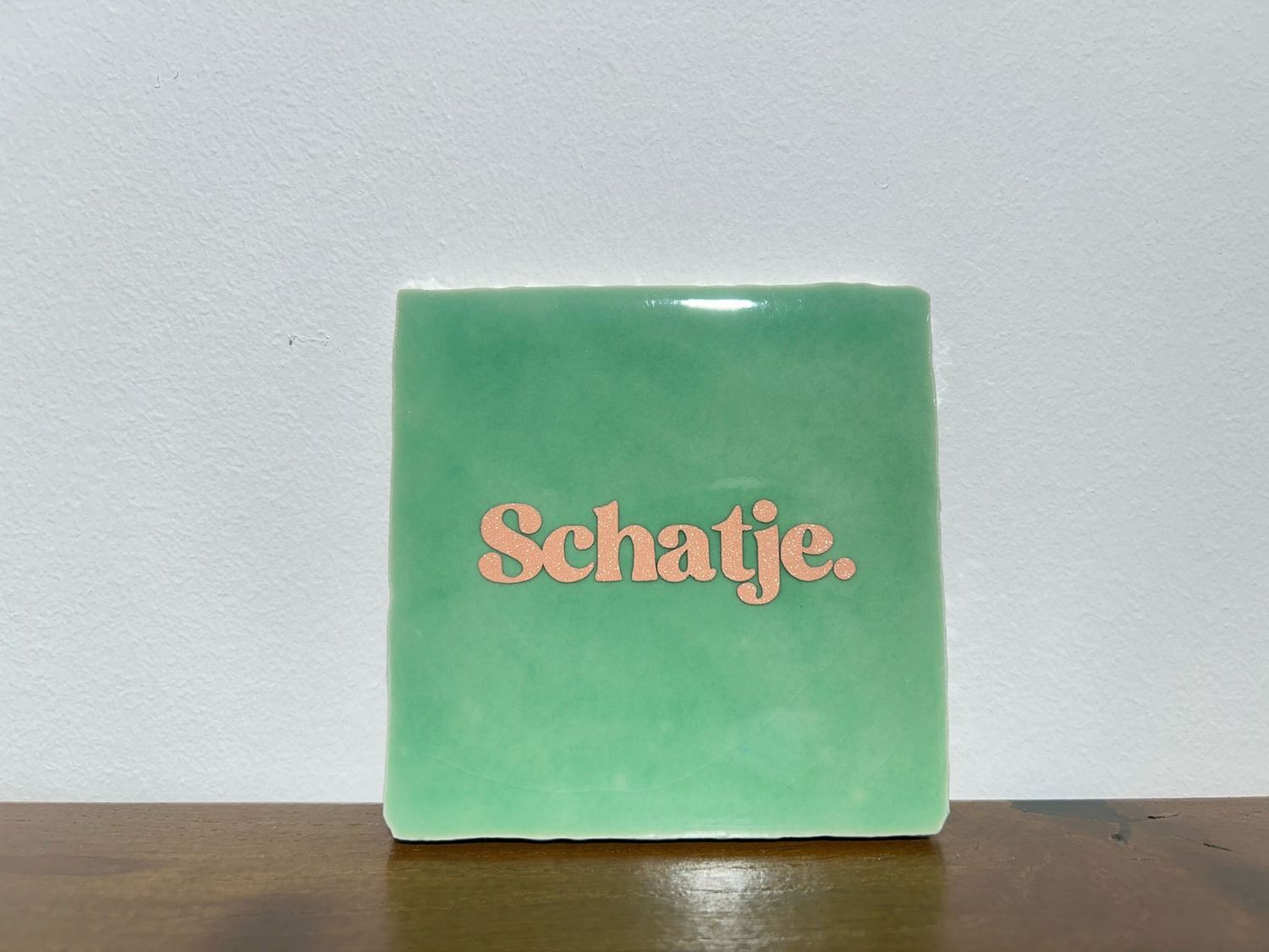 Tegel Schatje - Groen/Roze