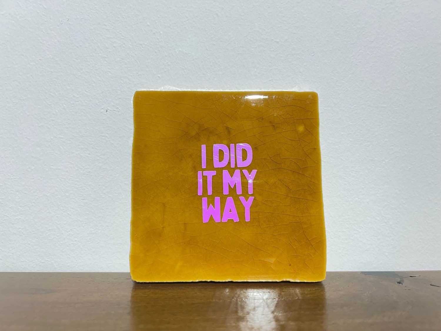 Tegel I Did It My Way - Bruin/Holografisch
