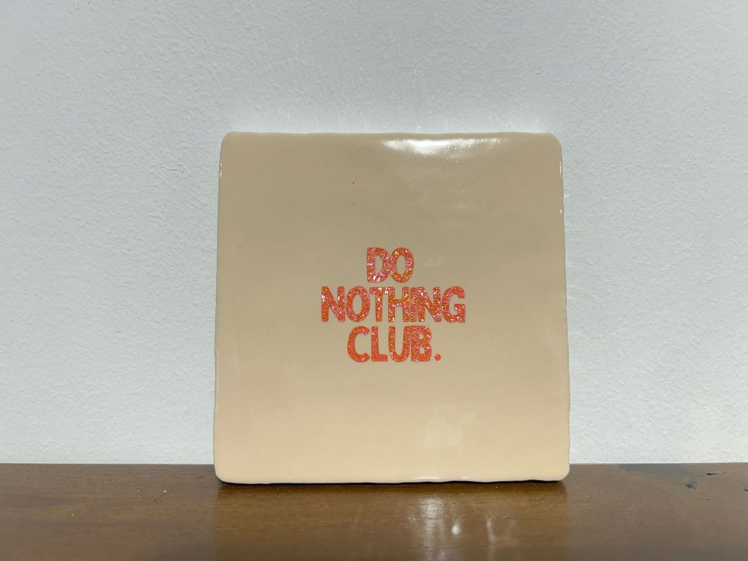 Tegel Do Nothing Club - Crème/Oranje