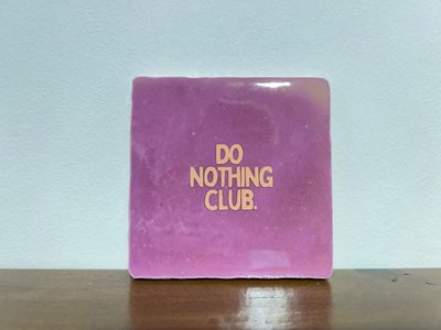Tegel Do Nothing Club - Paars/Peach