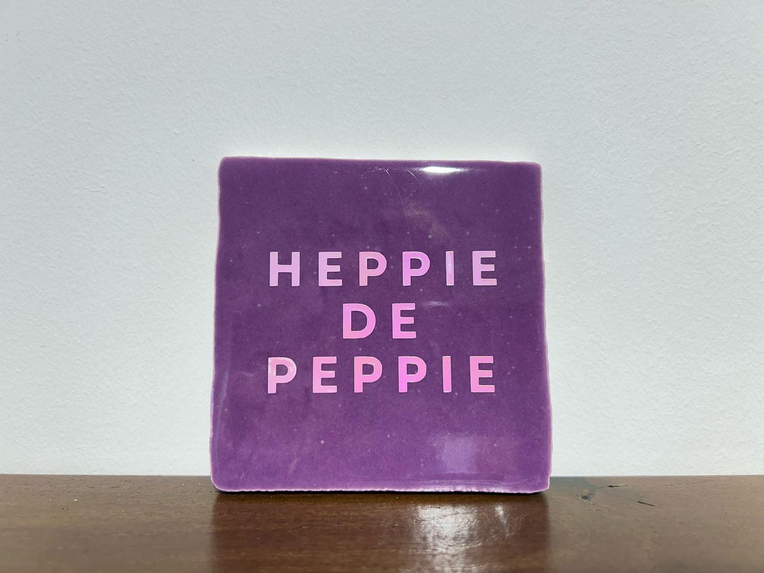 Tegel Heppie De Peppie - Paars/Holografisch