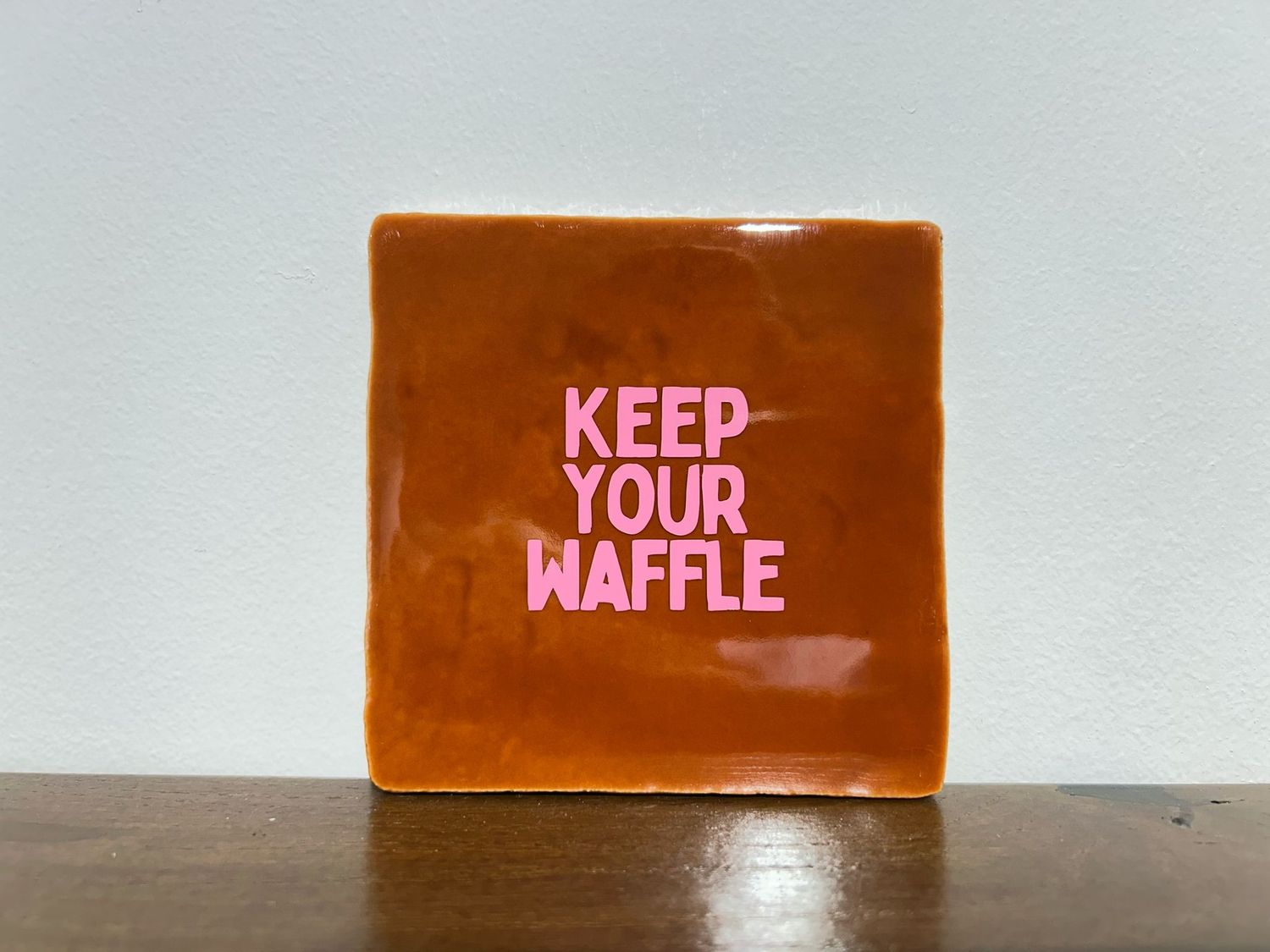 Tegel Keep Your Waffle - Roest/Neon Roze