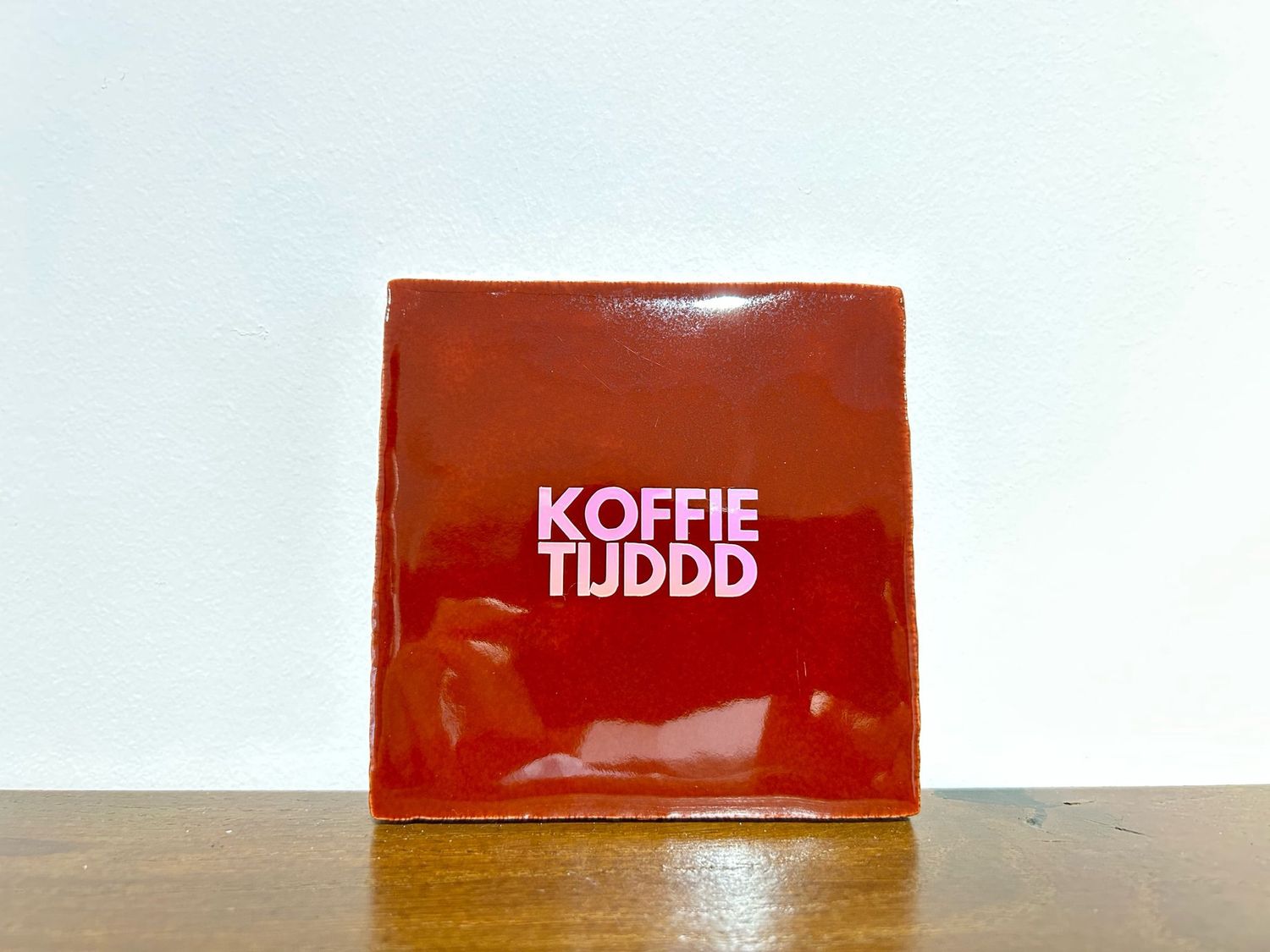 Tegel Koffietijd - Bruin/Holografisch