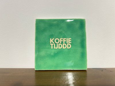Tegel Koffietijd - Mintgroen/Crème