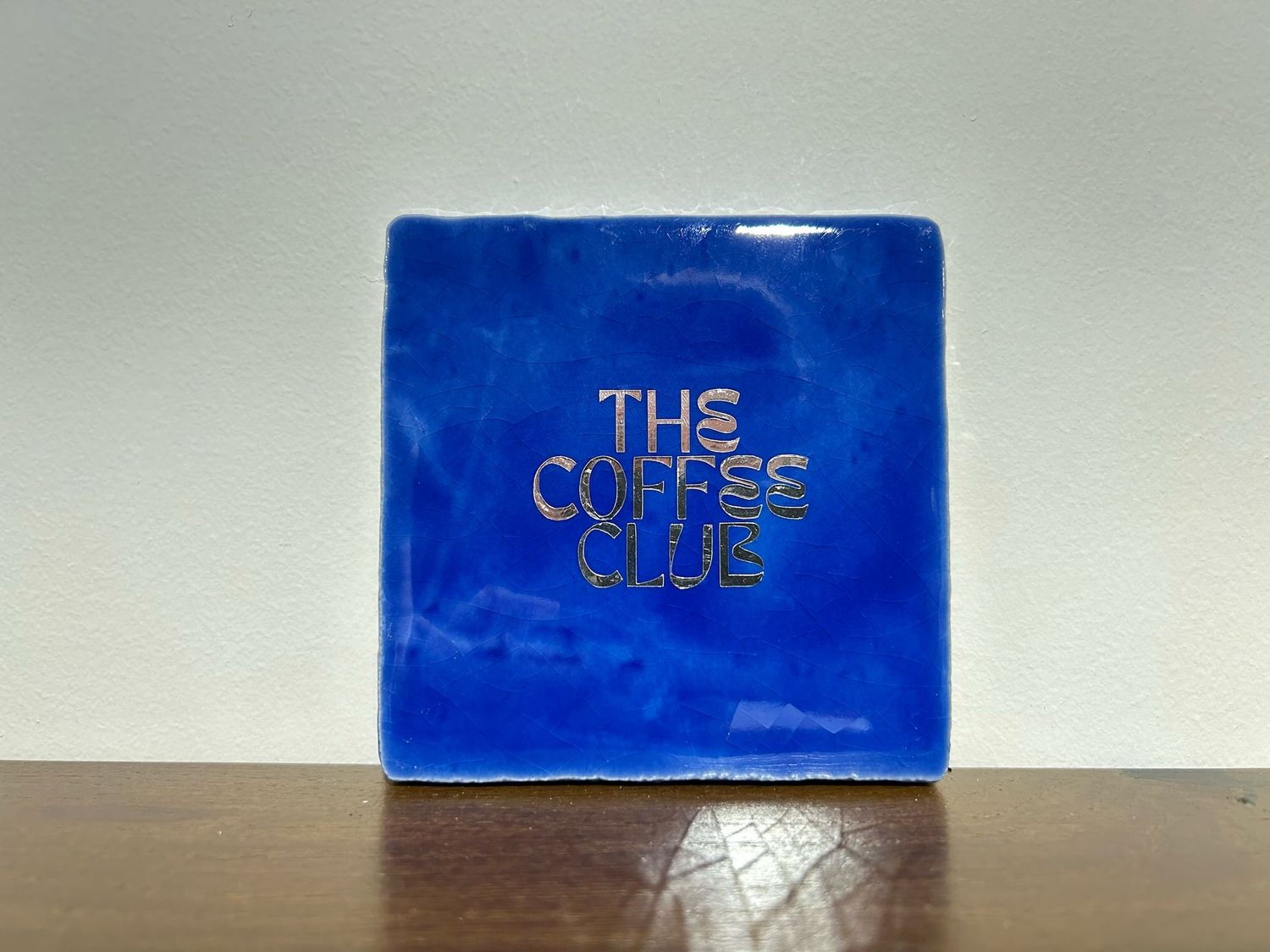 Tegel The Coffee Club - Blauw/Zilver