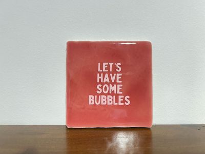 Tegel Let&#39;s Have Some Bubbles - Framboos/Roze