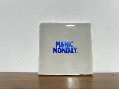 Tegel Manic Monday - Grijs/Blauw