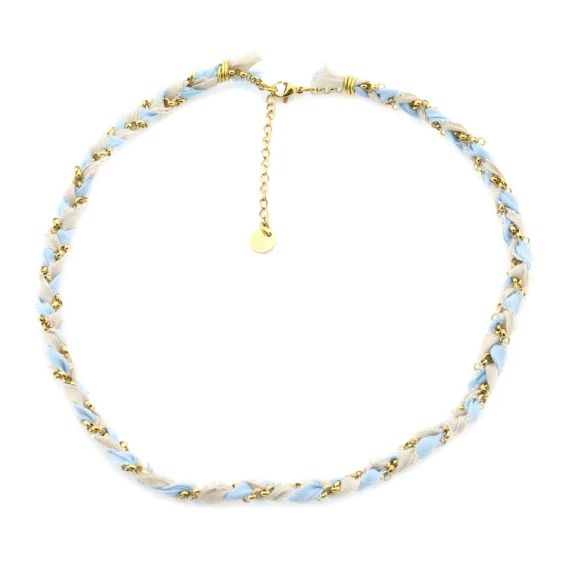 Ketting Braid - Licht Blauw