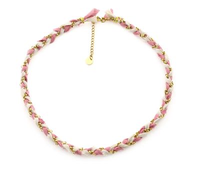 Ketting Braid - Oud Roze