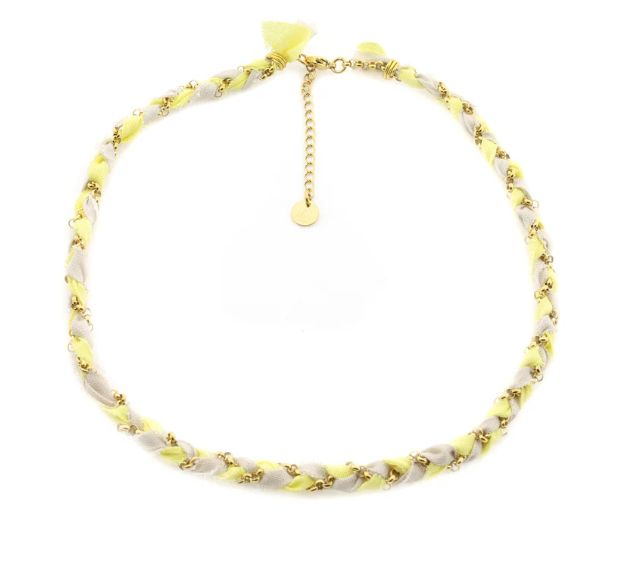 Ketting Braid - Geel