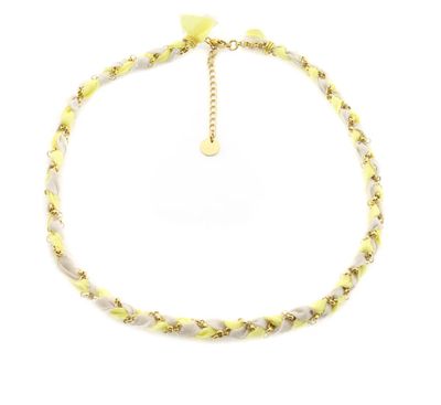Ketting Braid - Geel