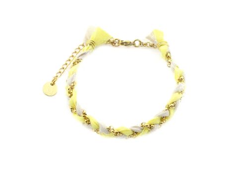 Armband Braid - Geel