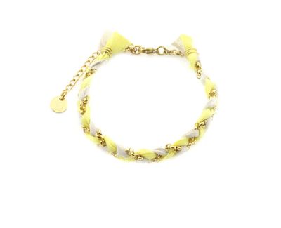 Armband Braid - Geel