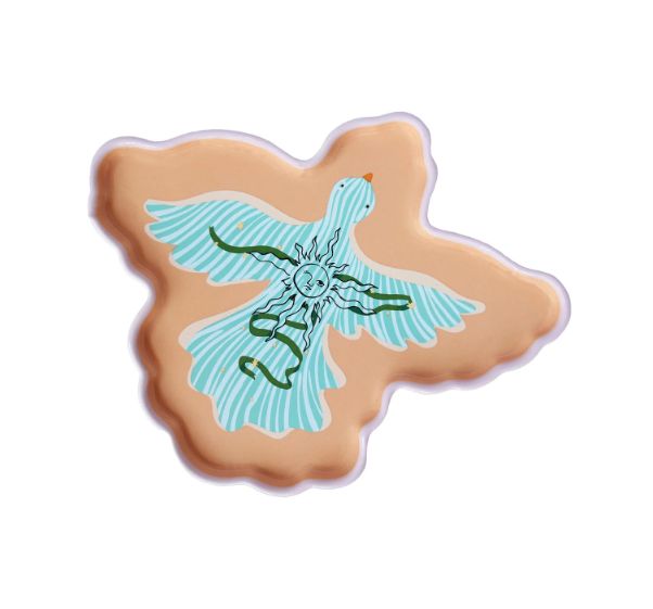 Serving Plate Bird With Sun