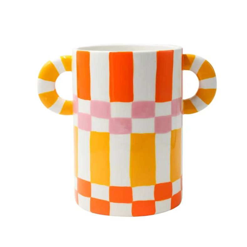 Vase/Wine Cooler Ricardo - Squares &amp; Stripes