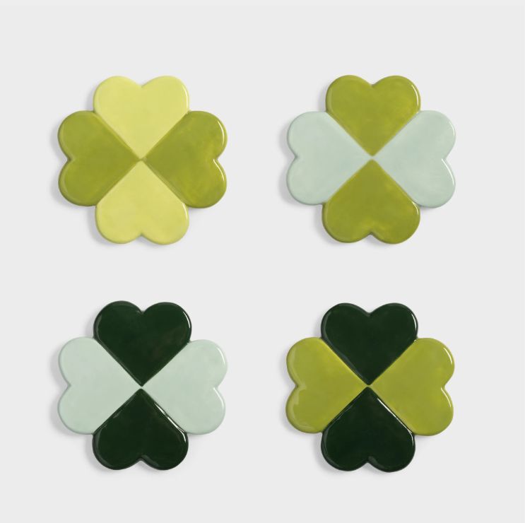Coaster Lucky Clover Set of 4